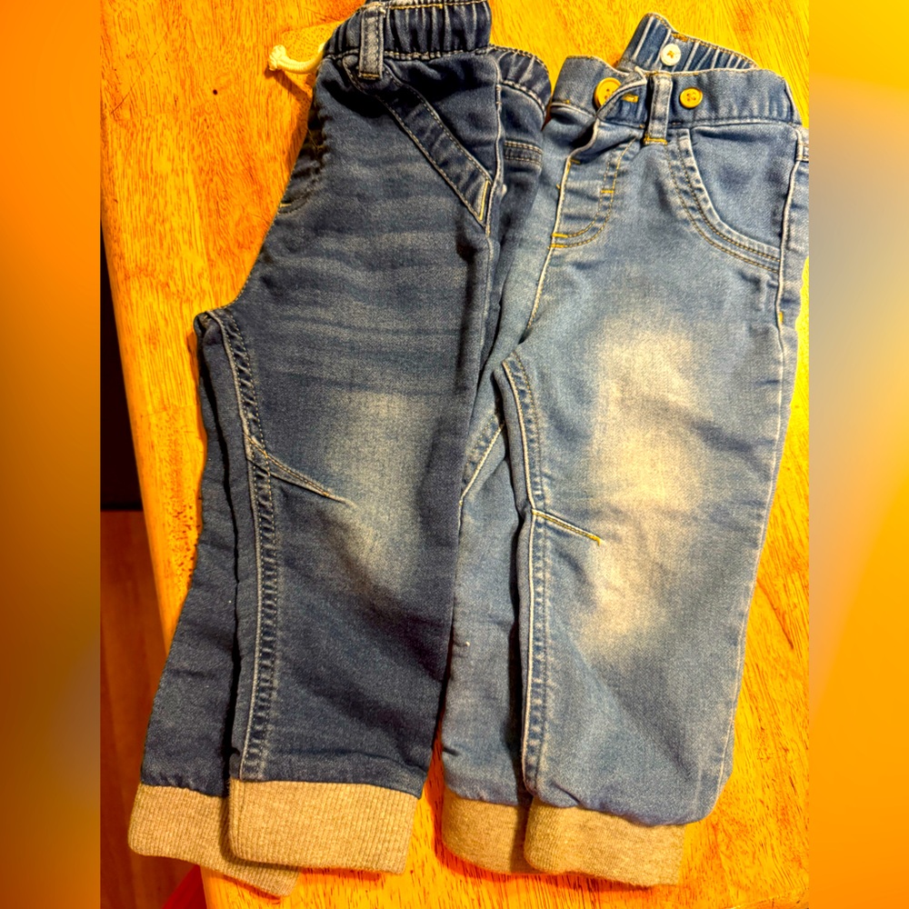 Bundle of Cat & Jack toddler boy jeans (2) pair 18 months
